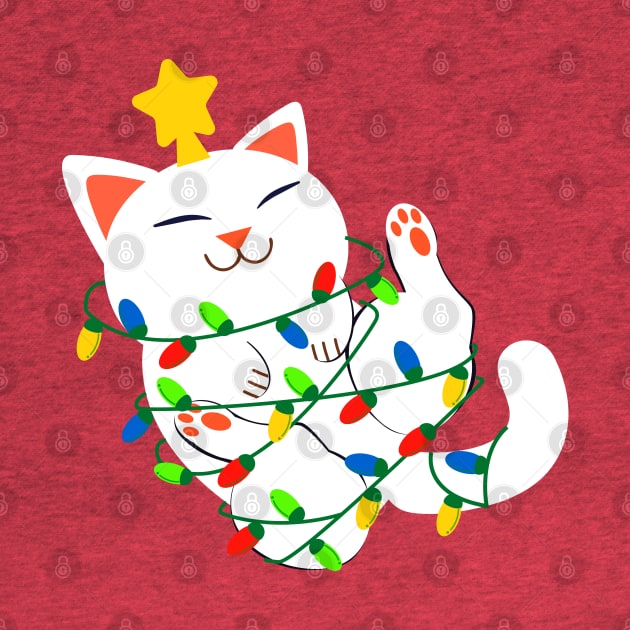 White Christmas Kitty by machmigo